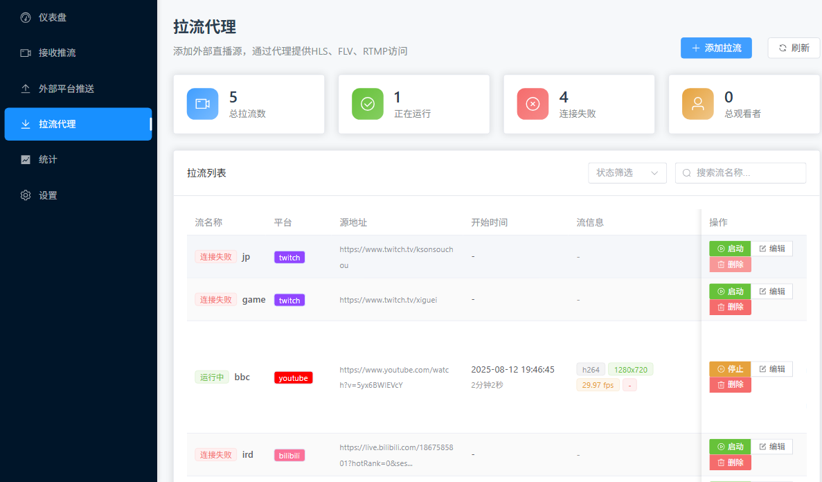 GoLive直播控制台